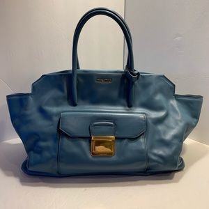 Miu Miu RN1076 Marine Soft Leather Tote Bag